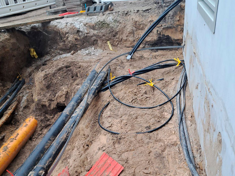 Tiefbau für Hausanschlüsse und Trassen